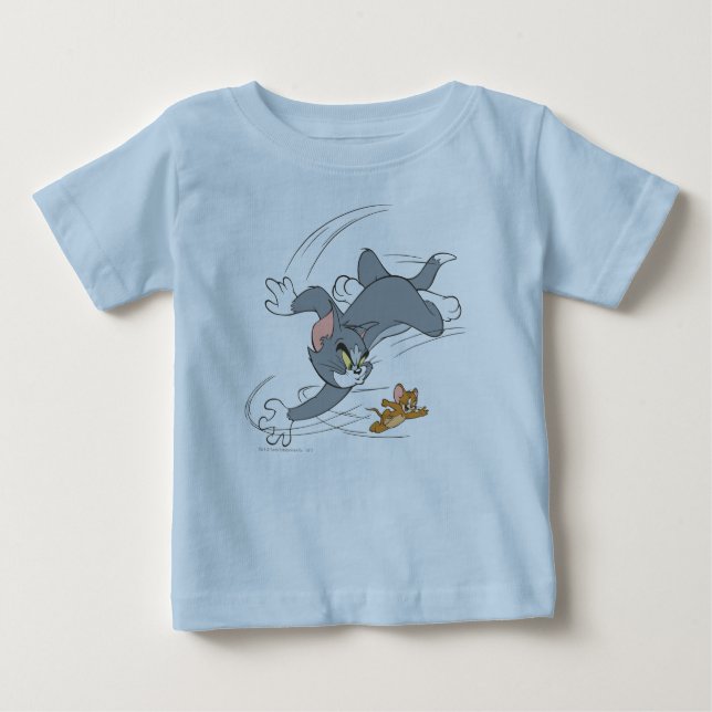Tom och Jerry Chase Turn T Shirt (Framsida)