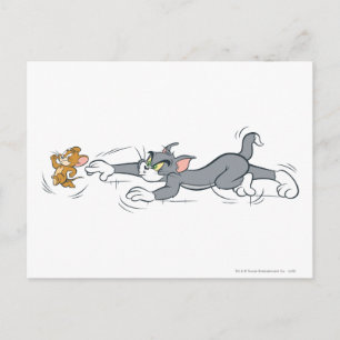 Tom och Jerry Chase Vykort