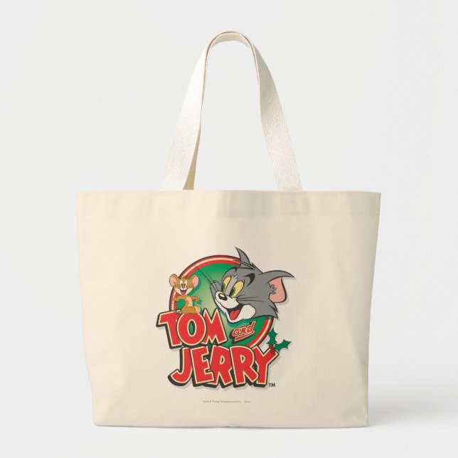 Tom och Jerry Classic Logotyp Jumbo Tygkasse (Framsidan)