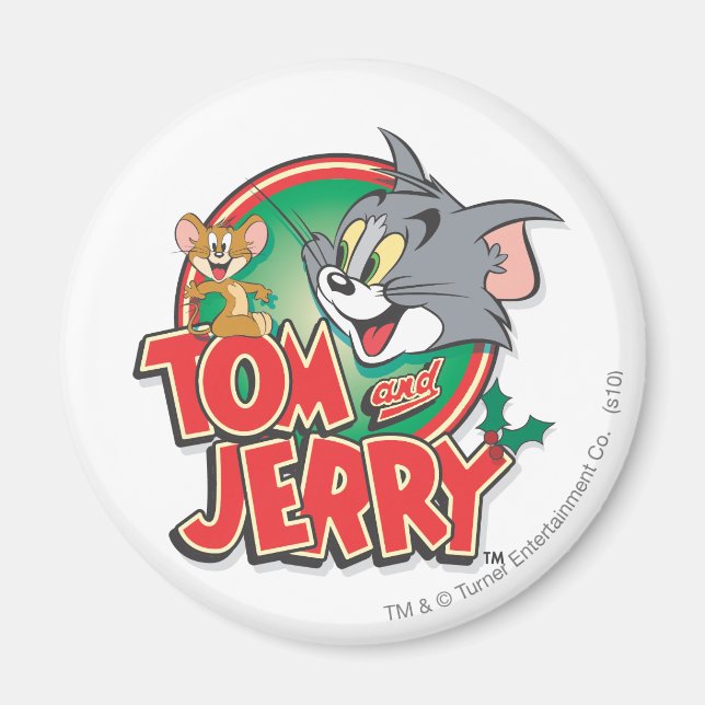 Tom och Jerry Classic Logotyp Magnet (Framsidan)