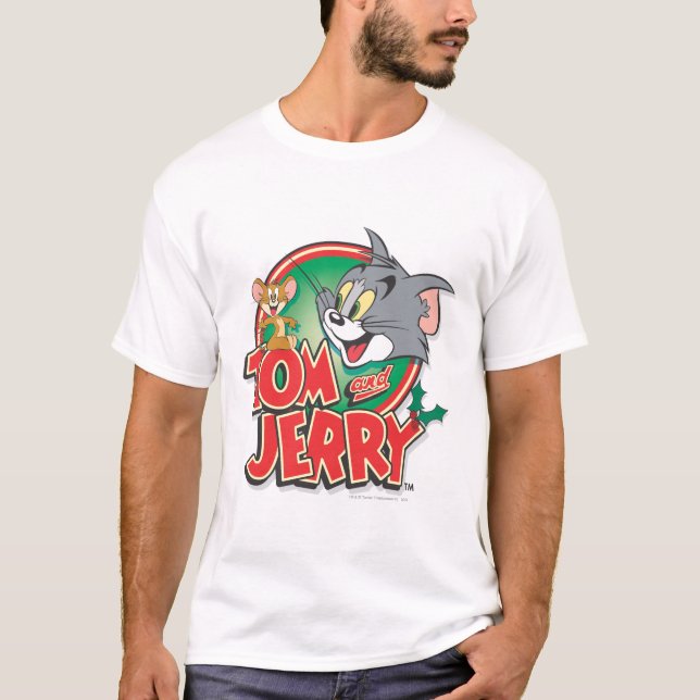 Tom och Jerry Classic Logotyp Tee Shirt (Framsida)