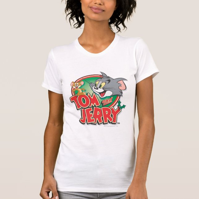 Tom och Jerry Classic Logotyp Tee Shirt (Framsida)