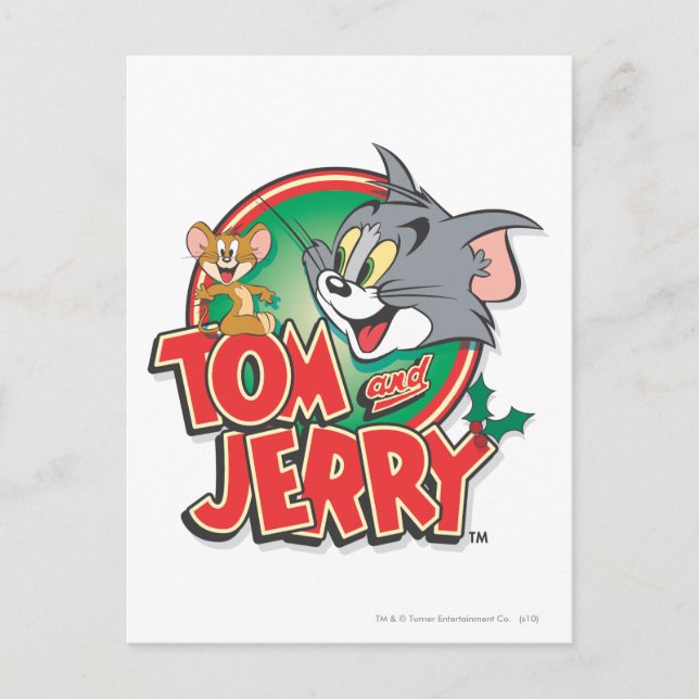 Tom och Jerry Classic Logotyp Vykort (Framsida)