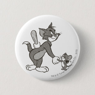 Tom och Jerry Deceitful Handskakning Knapp