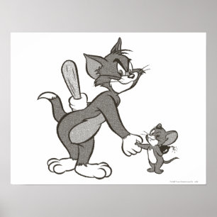 Tom och Jerry Deceitful Handskakning Poster