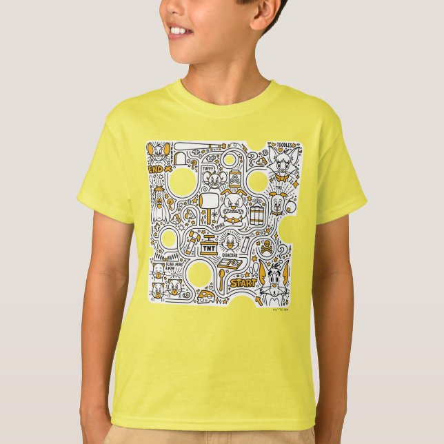 Tom och Jerry Doodle Art T Shirt (Framsida)