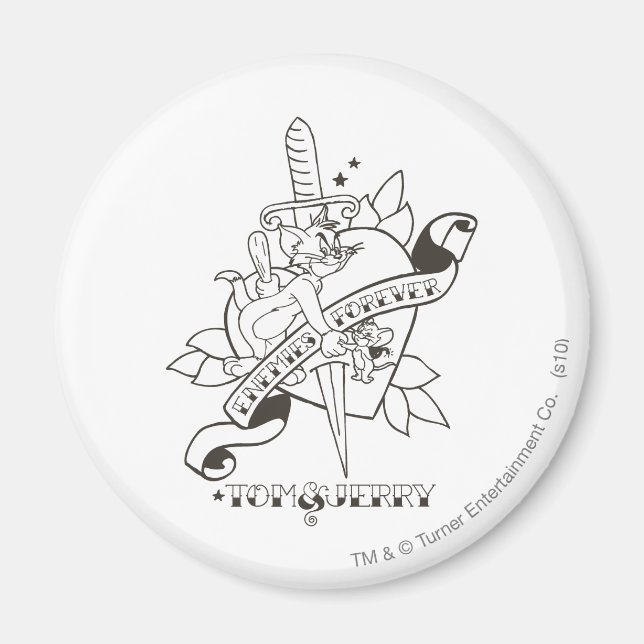 Tom och Jerry Enfivers Forever 1 Magnet (Framsidan)