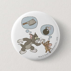 Tom och Jerry Evil Thoughts Knapp