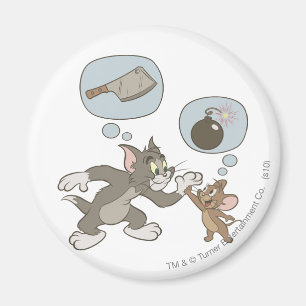 Tom och Jerry Evil Thoughts Magnet