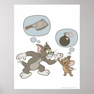 Tom och Jerry Evil Thoughts Poster