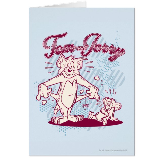 Tom och Jerry Fattig Hälsningskort (Framsidan)