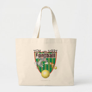 Tom och Jerry fotboll (fotboll) 6 Jumbo Tygkasse