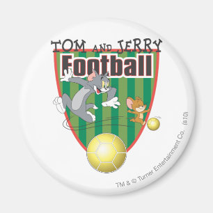 Tom och Jerry fotboll (fotboll) 6 Magnet
