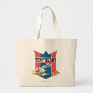 Tom och Jerry fotboll (fotboll) 7 Jumbo Tygkasse