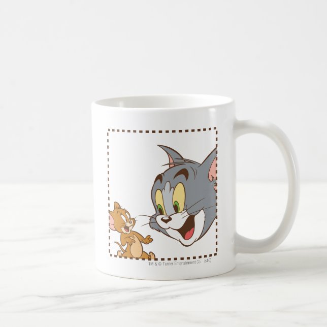 Tom och Jerry Frimärke Kaffemugg (Höger)