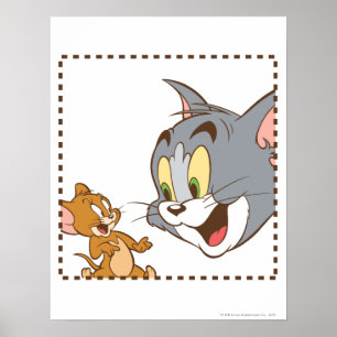 Tom och Jerry Frimärke Poster