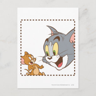 Tom och Jerry Frimärke Vykort
