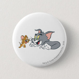 Tom och Jerry gör ansikten Knapp