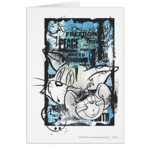 Tom och Jerry Grimey Hälsningskort