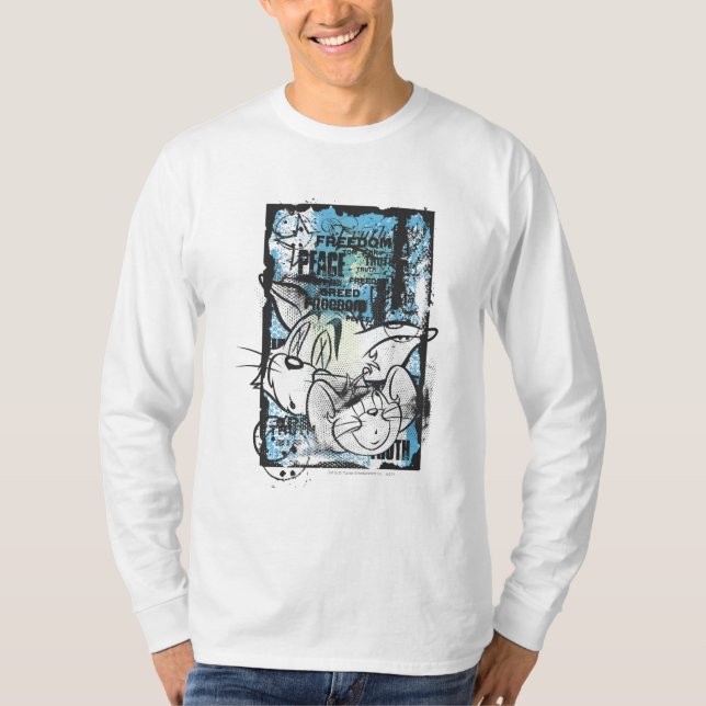 Tom och Jerry Grimey T Shirt (Framsida)
