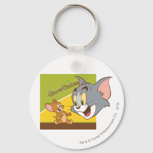 Tom och Jerry Hanna Barbera logotyp Nyckelring