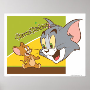 Tom och Jerry Hanna Barbera Logotyp Poster