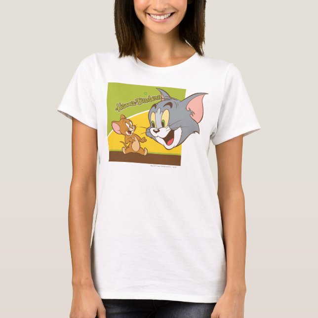 Tom och Jerry Hanna Barbera Logotyp T-shirt (Framsida)