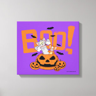 Tom och Jerry Happy halloween Boo Canvastryck