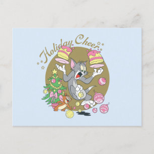 Tom och Jerry Helgdag Cheer Helg Vykort