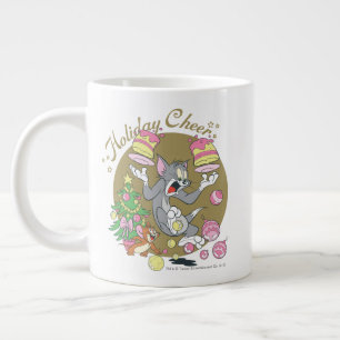 Tom och Jerry Helgdag Cheer Jumbo Mugg