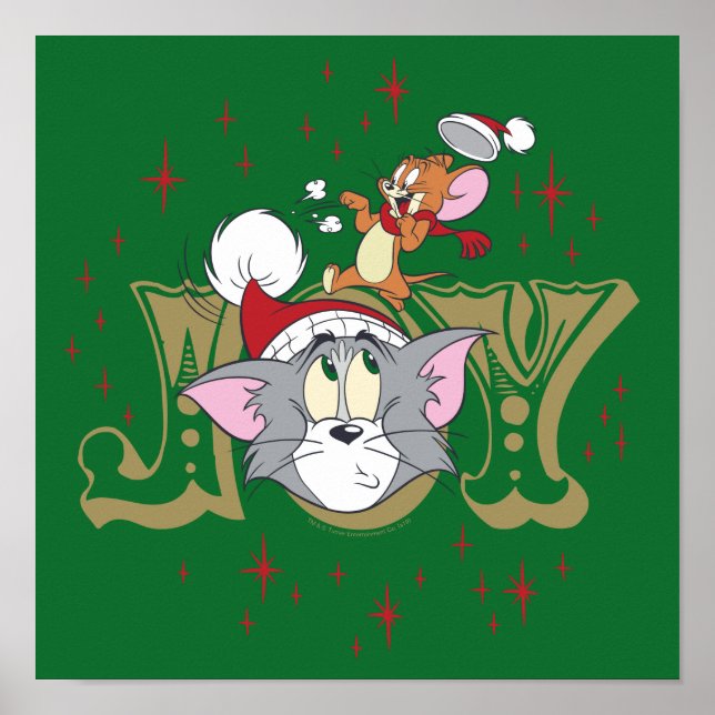Tom och Jerry Helgdag Joy Poster (Framsidan)