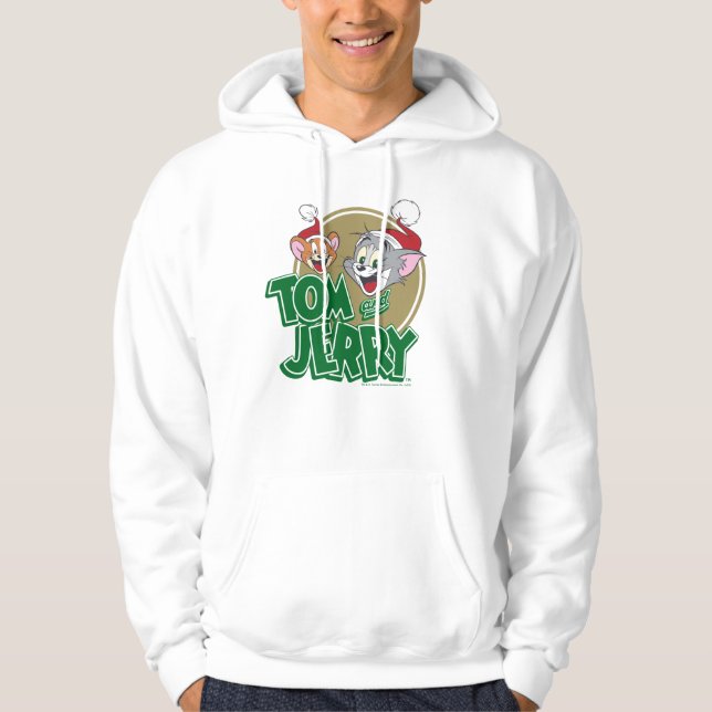 Tom och Jerry Helgdag Logotyp Hoodie (Framsida)