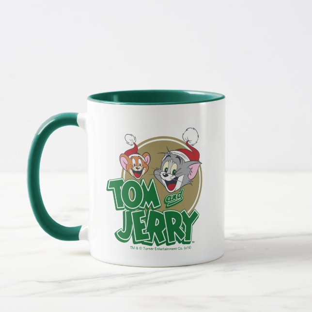 Tom och Jerry Helgdag Logotyp Mugg (Vänster)
