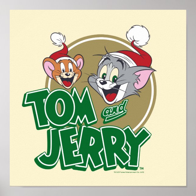 Tom och Jerry Helgdag Logotyp Poster (Framsidan)