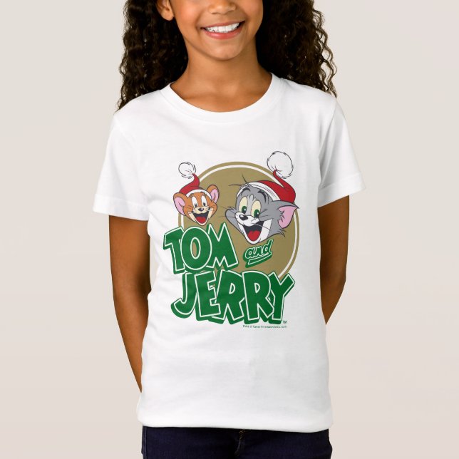 Tom och Jerry Helgdag Logotyp T Shirt (Framsida)
