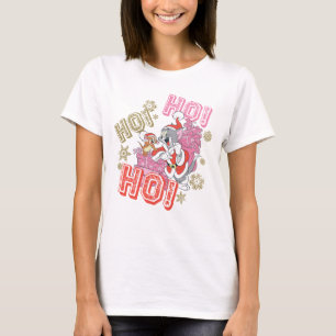 Tom och Jerry "Ho! Ho! Ho!" Santa Gift-leverans T Shirt