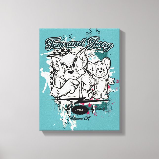 Tom och Jerry Hollywood CA Canvastryck (Framsida)