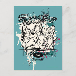 Tom och Jerry Hollywood CA Vykort
