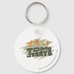 Tom och Jerry jaktlogotyp Nyckelring