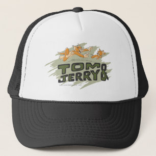 Tom och Jerry jaktlogotyp Truckerkeps