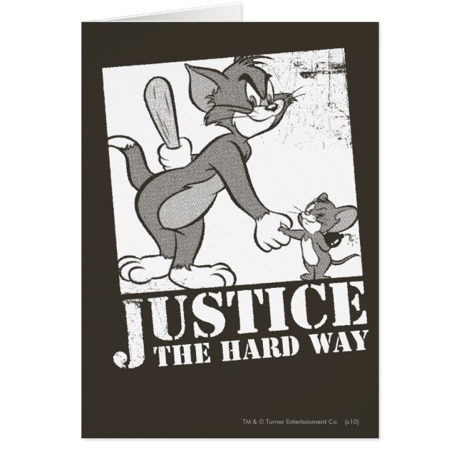 Tom och Jerry Justice den hårda vägen Hälsningskort (Framsidan)