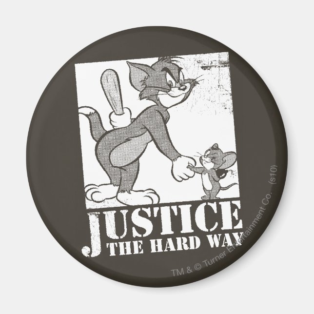 Tom och Jerry Justice den hårda vägen Magnet (Framsidan)
