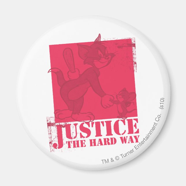 Tom och Jerry Justice Hårda vägen Magnet (Framsidan)