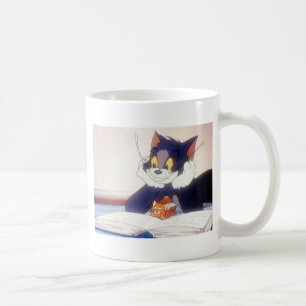 Tom och Jerry läste en bok Kaffemugg