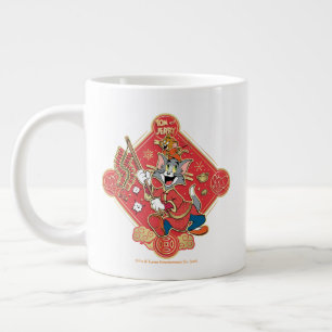 Tom och Jerry Lighting Firecrackers Jumbo Mugg