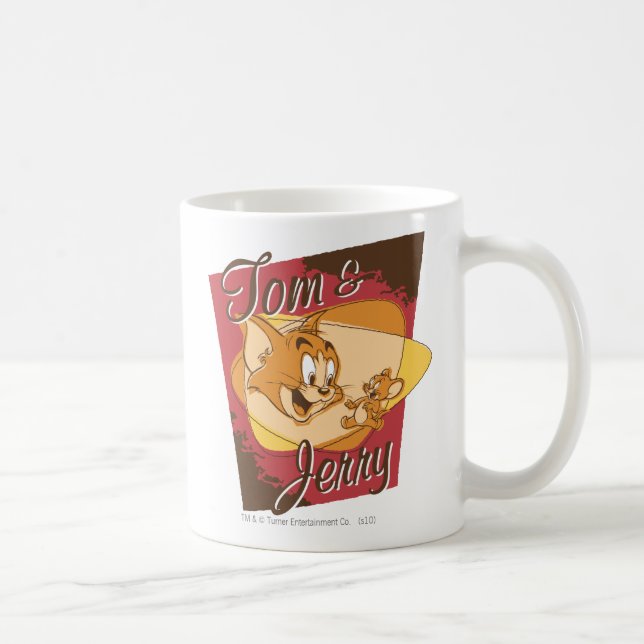 Tom och Jerry Logotyp 2 Kaffemugg (Höger)
