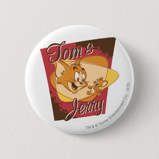 Tom och Jerry Logotyp 2 Knapp (Framsida)