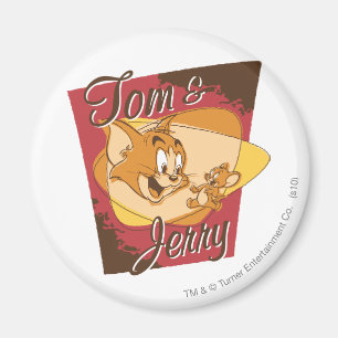 Tom och Jerry logotyp 2 Magnet