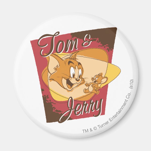 Tom och Jerry Logotyp 2 Magnet (Framsidan)