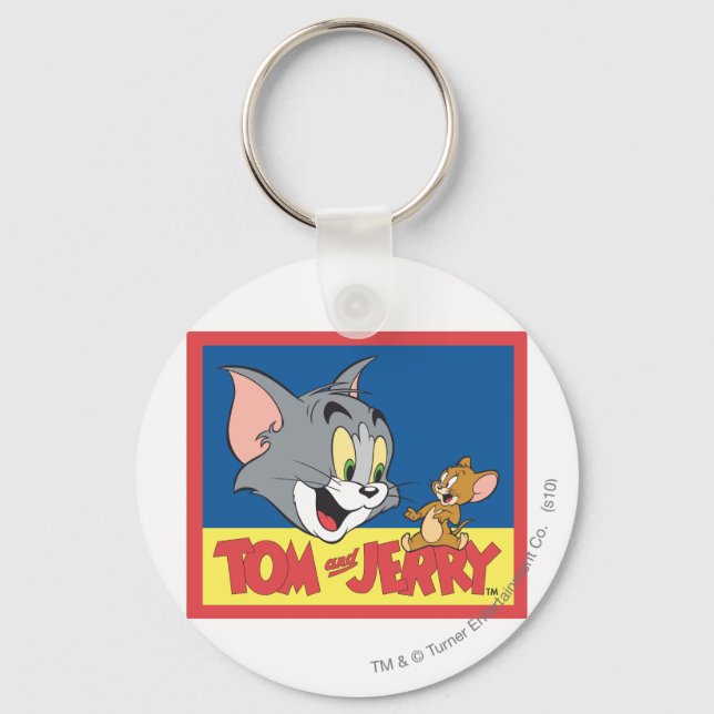 Tom och Jerry Logotyp Flat Nyckelring (Framsida)